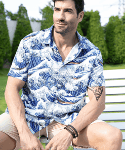 Great Wave off Kanagawa Hawaiian Shirt Funny Quote Shirt Humorous T Shirt for Men - Homegiftaura