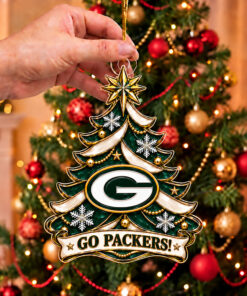 Green Bay Packers Football Merch Ornament Packers Christmas Decor Tree Fan Gifts
