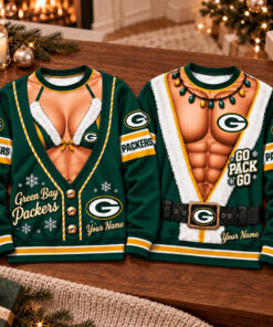Green Bay Packers Football Merch Sweatshirt Packers Christmas Husband Gifts