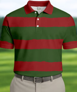 Halloween Freddy Horror Movie Polo Shirt Horror Character Mens Clothing Golf Gifts For Friend