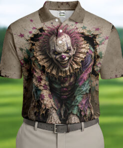 Halloween Purple Horror Character Golf Shirt Mens Apparel Good Gifts For Men