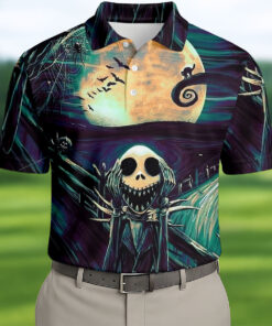 Halloween Skeleton Horror Character Golf Shirt Horror Mens Clothing Gifts For Fan