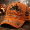 Halloween Trick Or Treat Hat Haunted House Spooky Pumpkin Cap Fall Season Gothic Gift