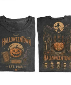 Halloweentown Est 1998 T-Shirt Retro Halloween Spooky Pumpkin Clothes Gifts For Him