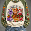 Happy HalloThanksMas Sweatshirt Halloween Thanksgiving Clothing Christmas Gifts