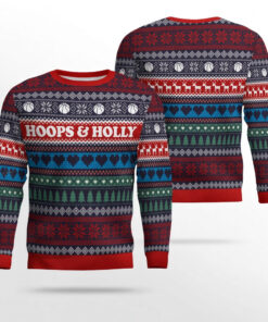 Hoops And Holly Ugly Christmas Sweater Gift Ideas For Basketball Fans