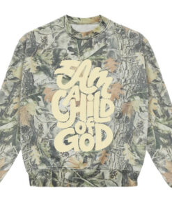 I Am A Child Of God Camo Sweatshirt Christian Mens Clothing Religious Gifts For Dad