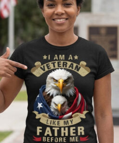 I Am A Veteran T-Shirt American Eagle Clothing Gift For Retired Soldiers - Homegiftaura
