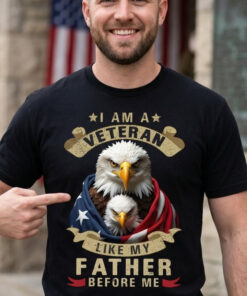 I Am A Veteran T-Shirt Patriotic Eagle Clothing Gift For Retired Soldiers - Homegiftaura