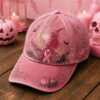 In October We Wear Pink Ribbon Baseball Hat Breast Cancer Awareness Cap Gifts For Sister