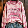 In October We Wear Pink Sweatshirt Breast Cancer Awareness Merch Gifts For Your Wife