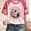 In October We Wear Pink T-Shirt Breast Cancer Awareness Tee Birthday Gift Ideas For Wife