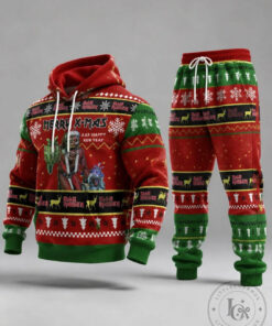 Iron Maiden Eddie Merch Christmas Heavy Metal Band Hoodie And Sweatpant Outfit Gifts
