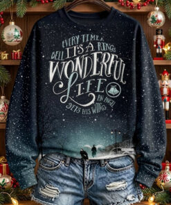 It's A Wonderful Life Sweatshirt Christmas Movie Clothes Holiday Christian Gifts For Mom