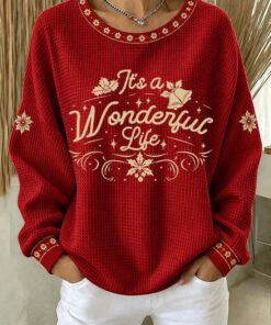 It's A Wonderful Life Sweatshirt Christmas Movie Clothing Gifts For Her