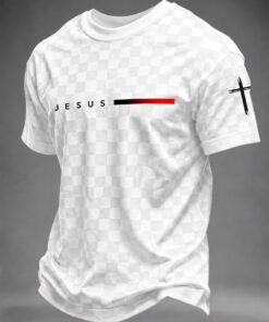 Jesus Christian T-Shirt Christian Mens Apparel Religious Faith Gifts For Boyfriend