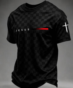 Jesus Christian T-Shirt Faith Mens Clothing Religious Presents For Brother