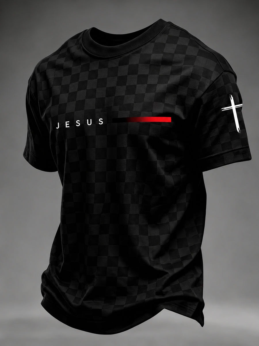 Jesus Christian T-Shirt Faith Mens Clothing Religious Presents For Brother