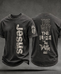 Jesus The Way The Life The Truth John 14 6 T-Shirt Christian Faith Clothing Christian Gifts