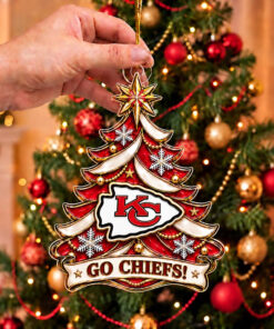 Kansas City Chiefs Football Merch Ornament Chiefs Christmas Decor Tree Fan Gifts