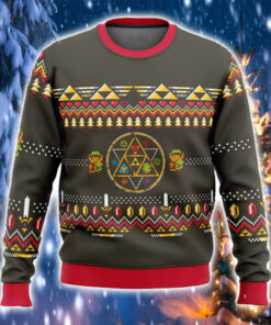Legend Of Zelda Crest Merch Ugly Sweater Christmas Gifts For Boyfriend