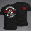 Make No Peace With Evil T-Shirt Knight Templar Warrior Christian Merch Faith Gift