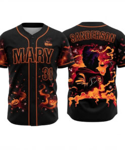 Mary Halloween Baseball Jersey Mary Merch Birthday Gifts Ideas For Him