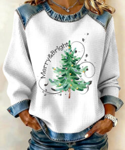 Merry And Bright Tree Sweatshirt Christmas Apparel Religious Gifts For Mom