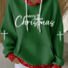 Merry Christmas Hoodie Religious Faith Apparel Christian Gifts For Her