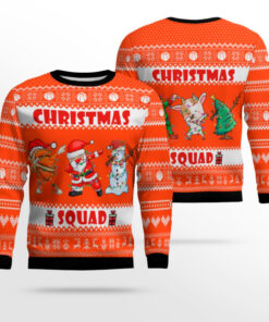 Merry Christmas Ugly Sweater Funny Basketball Christmas Squad Clothing Gifts Ideas For Mom