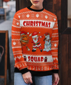 Merry Christmas Ugly Sweater Funny Santa Holiday Basketball Christmas Squad Clothes Xmas Gifts