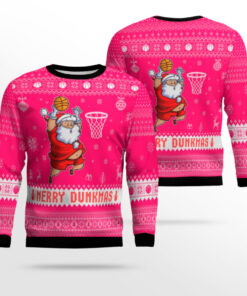 Merry Duckmas Ugly Christmas Sweater Dunks Merch Present For Sister