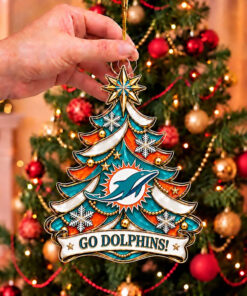 Miami Dolphins Football Merch Ornament Dolphins Christmas Tree Decor Fan Gifts
