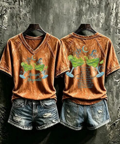 Midnight Margaritas V-Neck T-Shirt Witchy Womens Apparel Halloween Good Gifts For Her