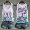 Midnight Margaritas V-Neck Tank Top Halloween Witchy Merch Summer Cocktail Gifts