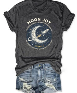 Moon Joy Artemis II T-Shirt Artemis II NASA Shirt Gift For Her - Homegiftaura