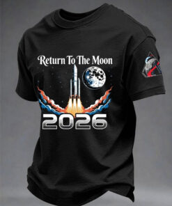 NASA Artemis II Return To The Moon 2026 T-Shirt Space Mission Merch Gift For Mens - Homegiftaura