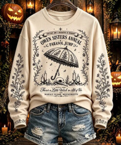 Alternative view of Owen Sisters Annual Parasol Jump Sweatshirt Practical Magic Clothing Halloween Fall Gifts