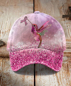 Pink Ribbon Print Casual Unisex Hat Pink Ribbon Hats For Her - Homegiftaura
