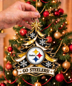 Pittsburgh Steelers Football Merch Ornament Steelers Christmas Tree Decor Fan Gifts
