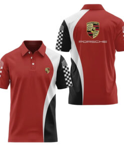 Porsche Merch P-car Motorsport Polo Shirt Race Car Christmas Gift