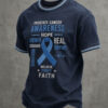 Prostate Cancer Awareness Month Merch Believe Fight Faith T-Shirt Health Support Gifts