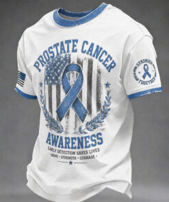 Prostate Cancer Awareness Month Merch Stronger Together T-Shirt Cancer Survivor Gift