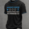 Prostate Cancer Awareness Month Merch Terrible Would Not Recommend It T-Shirt Blue Ribbon Gifts