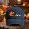 Pumpkin Pac Man Halloween Hat Ghost Eater Ball Cap Gothic Fall Festival Gift