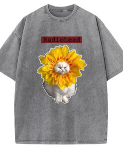 Radiohead Cat Washed T Shirt Funny Quote Unisex Shirt Gifts For Him Gypsysystersgift - Homegiftaura