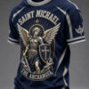 Saint Michael Archangel Merch Christian T-Shirt Religious Catholic Gifts For Brother