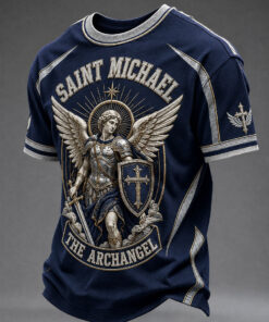 Saint Michael Archangel Merch Christian T-Shirt Religious Catholic Gifts For Brother