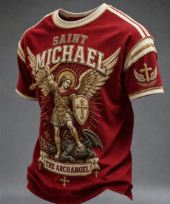 Saint Michael Merch The Archangel T-Shirt Warrior Of God Faith Gifts For Christian