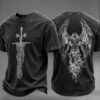 Saint Michael T-Shirt Religious Catholic Gift Faith Gifts For Husband